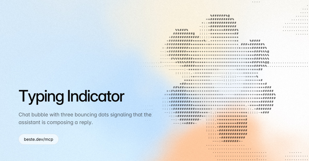 Typing Indicator — Beste UI Piece