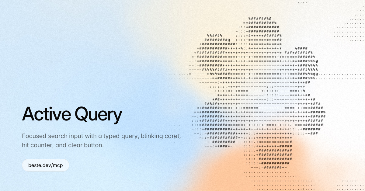 Active Query — Beste UI Piece